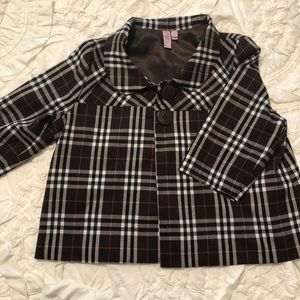 Plaid Swing Jacket